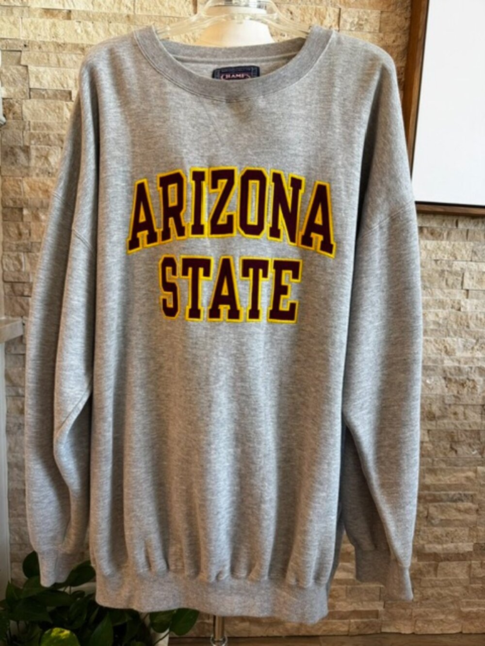 Men's ASU Sweatshirt with Tackle Twill Lettering XXL